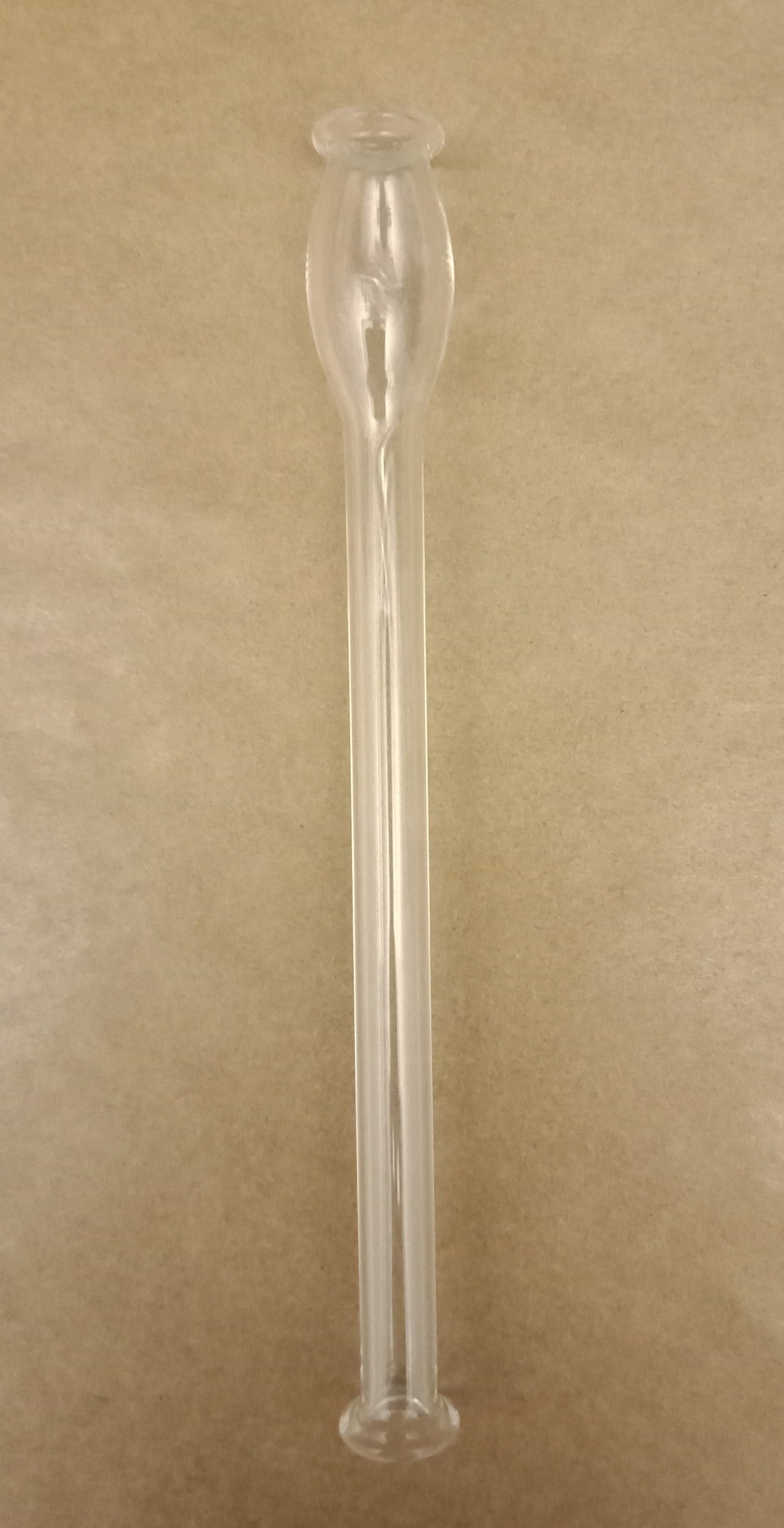 Glass Snorter/Tooter with Flared Bubble End 10 cm/4inch - Clear-Lifestyle - Snorters & Tooters-Agung-Danish Blue Adult Centres