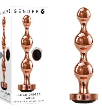 Gender X - Gold Digger Large Plug-Adult Toys - Anal - Plugs-Gender X-Danish Blue Adult Centres