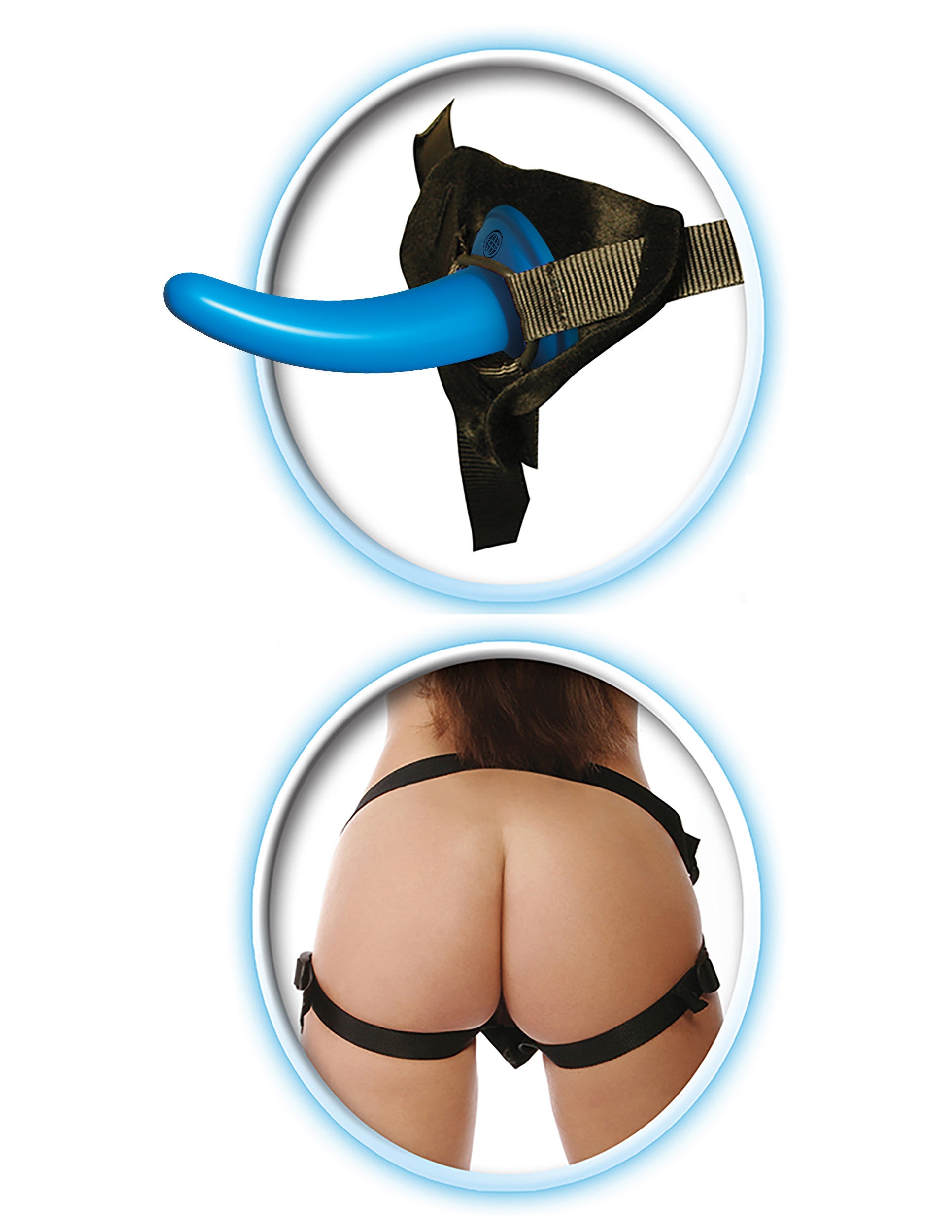 Pipedream Fetish Fantasy Series Beginner's Strap-On for Him (Blue)-Adult Toys - Strap On - Kits-Pipedream-Danish Blue Adult Centres