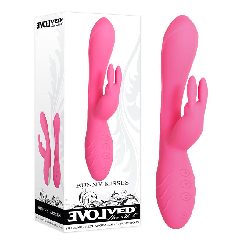 Evolved Bunny Kisses-Adult Toys - Vibrators - Rabbits-Evolved-Danish Blue Adult Centres