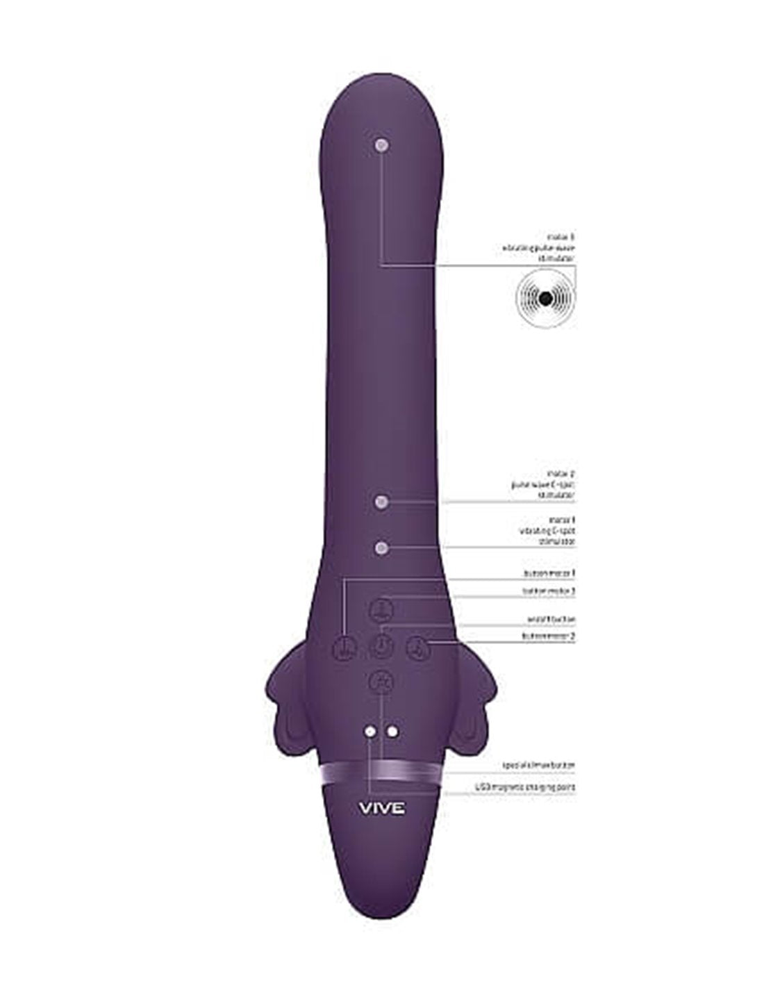 Vive - Satu - Pulse-Wave and Vibrating Strapless Strap-on-Adult Toys - Strap On - Strapless-Shots-Danish Blue Adult Centres