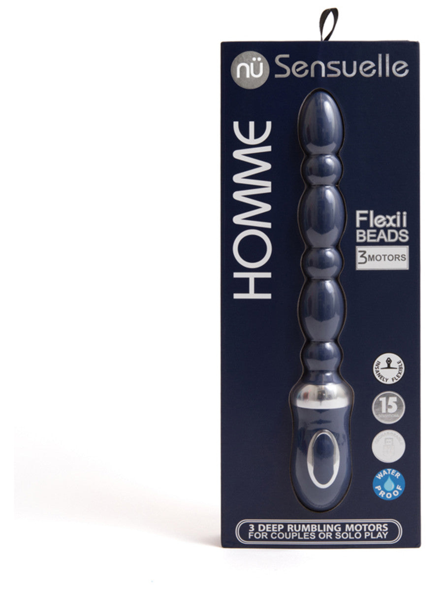 Nu Sensuelle Homme Flexii Beads Navy Blue 3207