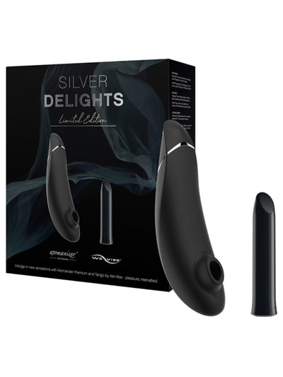 Silver Delights Collection-Adult Toys - Vibrators - Couples& - Kits-Womanizer-Danish Blue Adult Centres