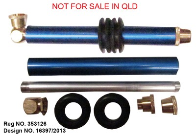 Anodised Dry Tobacco Pipe/Component (15cm) - Large-Lifestyle - Smoking Accessories-Agung-Danish Blue Adult Centres
