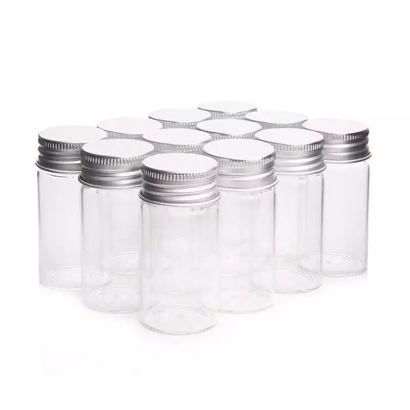 Screw Cap Glass Bottle 28ml (Clear) XXL - Single-Lifestyle - Storage - Vials & Bottles-Black Leaf-Danish Blue Adult Centres