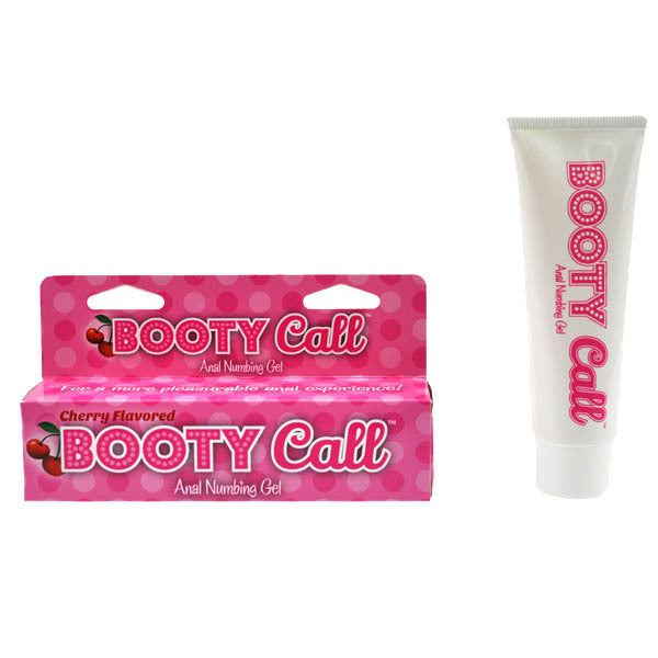 Booty Call Anal Numbing Gel - 44ML (Cherry)-Lubricants & Essentials - Creams & Sprays - Desensitiser-LITTLE GENIE-Danish Blue Adult Centres