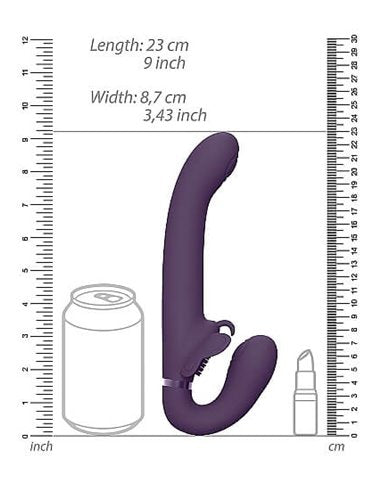 Vive - Satu - Pulse-Wave and Vibrating Strapless Strap-on-Adult Toys - Strap On - Strapless-Shots-Danish Blue Adult Centres