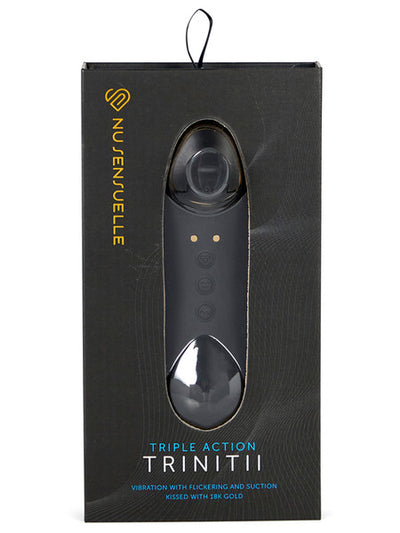 NU Sensuelle Trinitii 18K Gold Edition-Adult Toys - Vibrators - Clitoral Suction-NU Sensuelle-Danish Blue Adult Centres