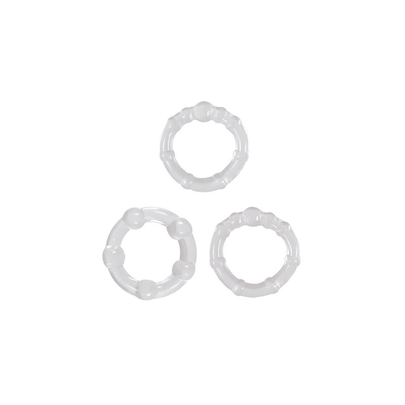 Renegade Intensity Rings Set Pack (Clear)-Adult Toys - Cock Rings-Renegade-Danish Blue Adult Centres