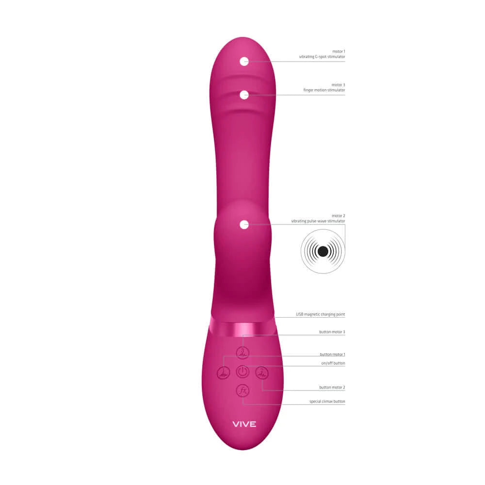 Vive Tani Finger Motion With Pulse Wave Vibrator-Adult Toys - Vibrators - Rabbits-Shots-Danish Blue Adult Centres