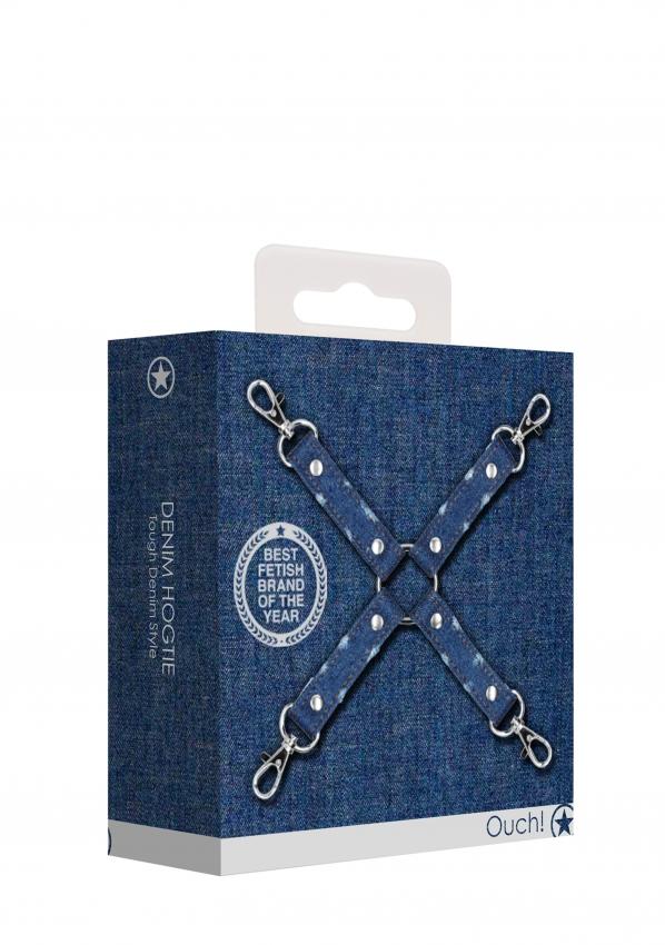 Ouch! Denim Hogtie-Bondage & Fetish - Cuffs & Restraints-Ouch-Danish Blue Adult Centres