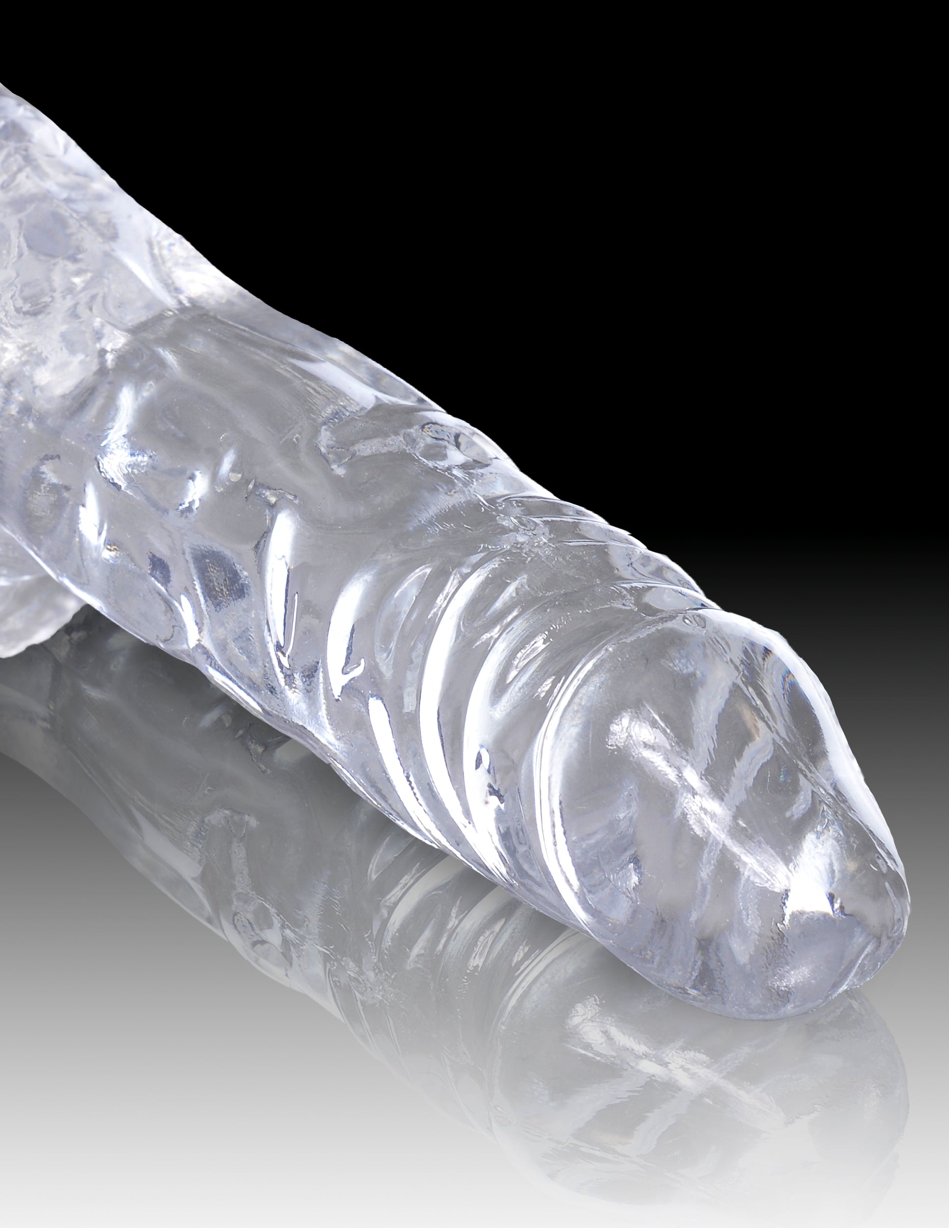 King Cock Realistic Dildo - Clear-Adult Toys - Dildos - Realistic-King Cock-Danish Blue Adult Centres