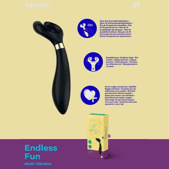 Satisfyer - Endless Fun Multi Vibrator-Unclassified-Satisfyer-Danish Blue Adult Centres