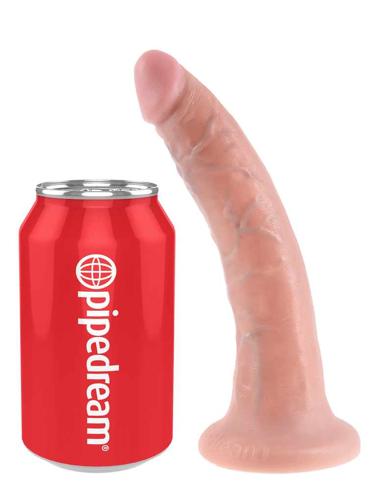 King Cock Realistic Dildo without balls 7 inch Flesh-Adult Toys - Dildos - Realistic-King Cock-Danish Blue Adult Centres