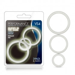 Blush - Performance 3 Pack Cock Ring-Adult Toys - Cock Rings-Blush-Danish Blue Adult Centres