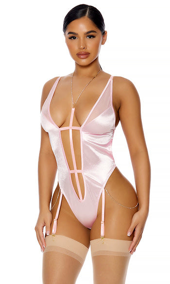 Forplay - Diamonds Are Forever Teddy Pink-Clothing - Teddy-Forplay-Danish Blue Adult Centres