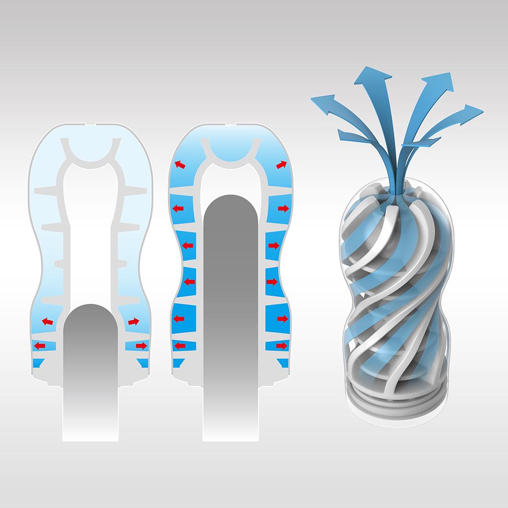 Tenga Air Flow Cup - Original-Adult Toys - Masturbators-Tenga-Danish Blue Adult Centres