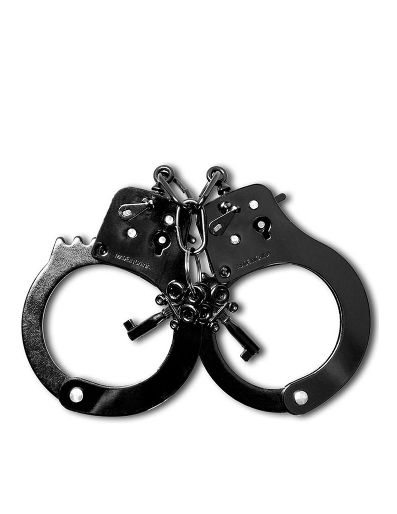 Pipedream Fetish Fantasy Anodized Cuffs (Black)-Bondage & Fetish - Cuffs & Restraints-Pipedream-Danish Blue Adult Centres