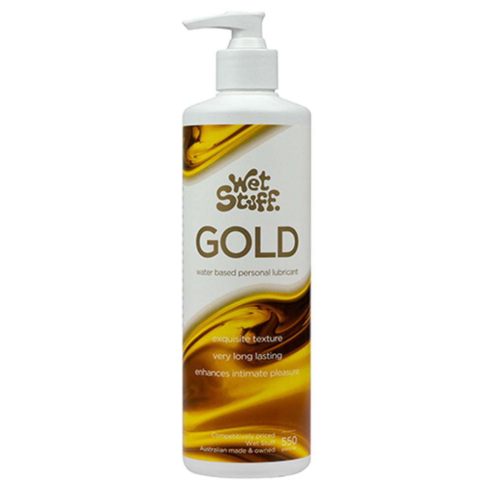 Wet Stuff Gold-Lubricants & Essentials - Lube - Water Based-Wet Stuff-Danish Blue Adult Centres
