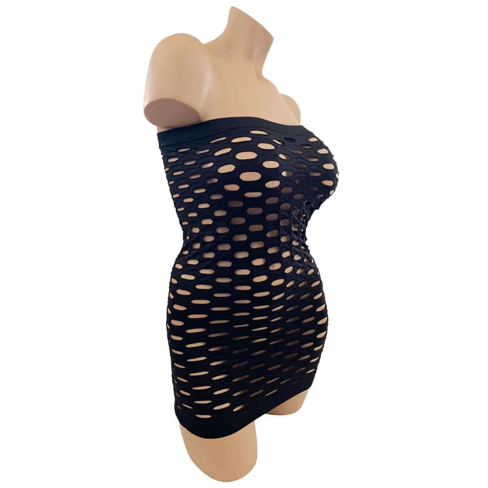 Tube Dress o/s-Unclassified-Poison Rose-Danish Blue Adult Centres