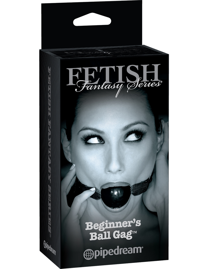 Pipedream Fetish Fantasy Beginners Ball Gag (Black)-Bondage & Fetish - Gags-Pipedream-Danish Blue Adult Centres
