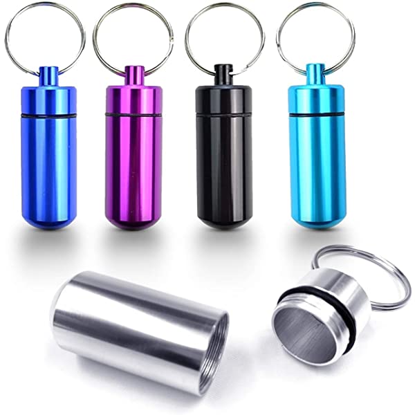 Pill Case Key Chain 5cm-Lifestyle - Storage - Vials & Bottles-Danish Blue Adult Centres-Danish Blue Adult Centres