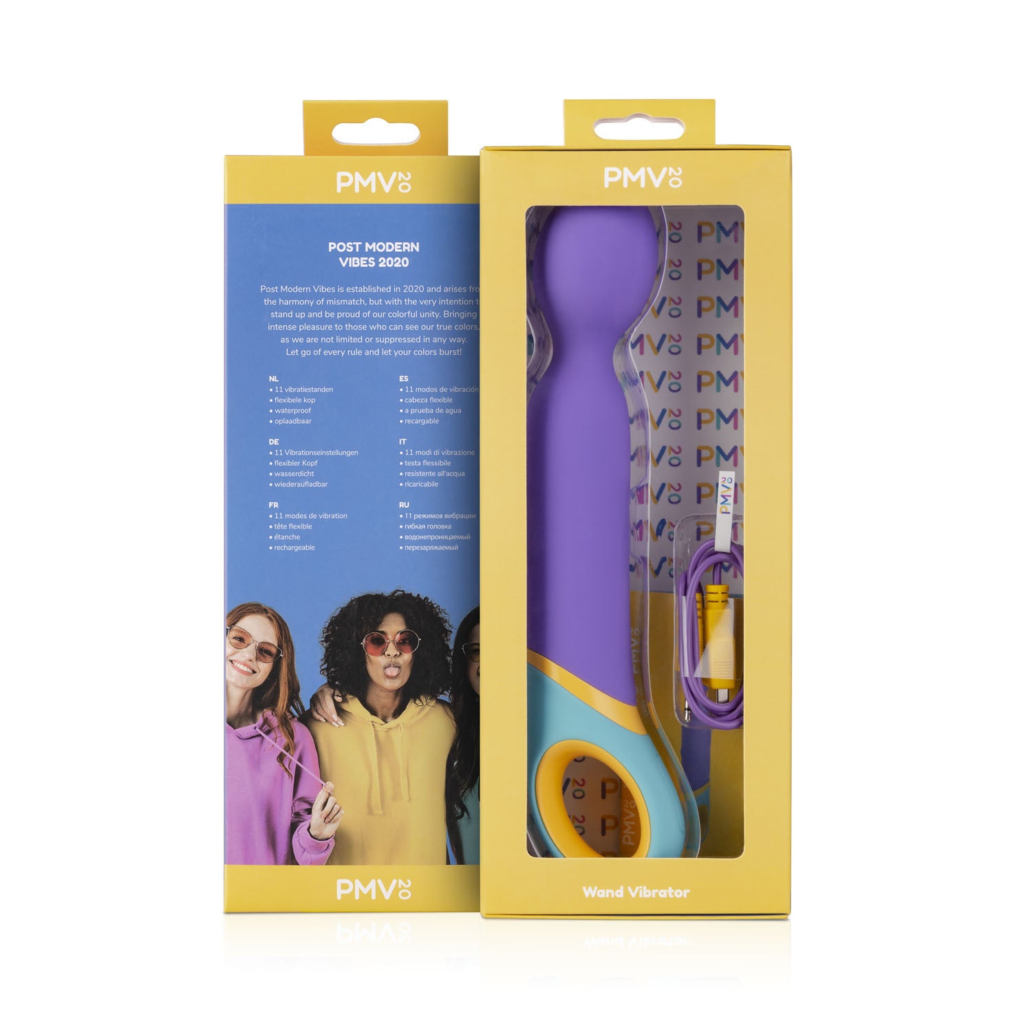 PMV20- 'Base' Wand Vibrator-Adult Toys - Vibrators - Wands-PMV20-Danish Blue Adult Centres