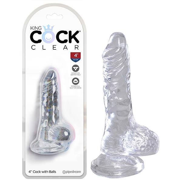 King Cock Realistic Dildo - Clear-Adult Toys - Dildos - Realistic-King Cock-Danish Blue Adult Centres