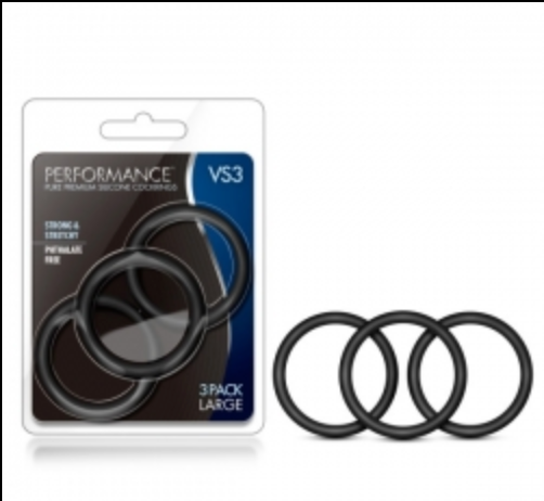 Blush - Performance 3 Pack Cock Ring-Adult Toys - Cock Rings-Blush-Danish Blue Adult Centres