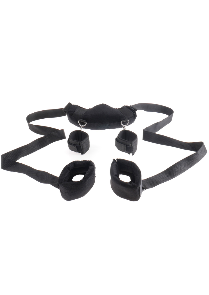 Pipedream Fetish Fantasy Series Position Master with Cuffs (Black)-Bondage & Fetish - Cuffs & Restraints-Pipedream-Danish Blue Adult Centres