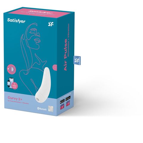 Satisfyer Curvy 2+-Adult Toys - Vibrators - Clitoral Suction-Satisfyer-Danish Blue Adult Centres