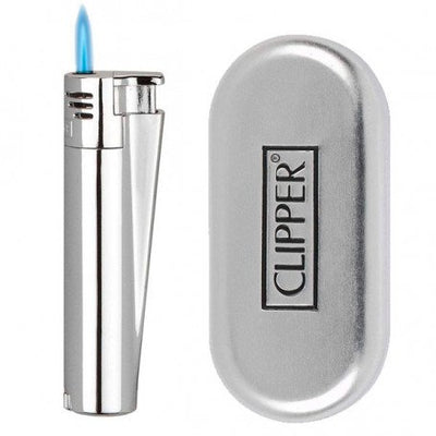 Clipper Metal Jet Lighter w/ Case-Lifestyle - Lighters - Jet Lighters-Clipper-Danish Blue Adult Centres