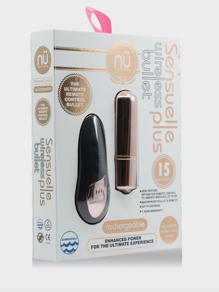 Nu Sensuelle Wireless Bullet Plus with remote control-Adult Toys - Vibrators - Remote Controllable-NU Sensuelle-Danish Blue Adult Centres