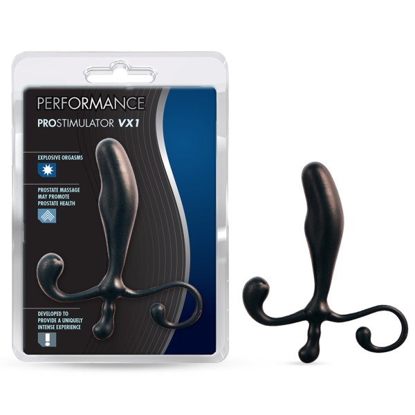 Blush Performance Prostimulator VX1 (Black)-Adult Toys - Anal - Prostate Stimulators-Blush-Danish Blue Adult Centres