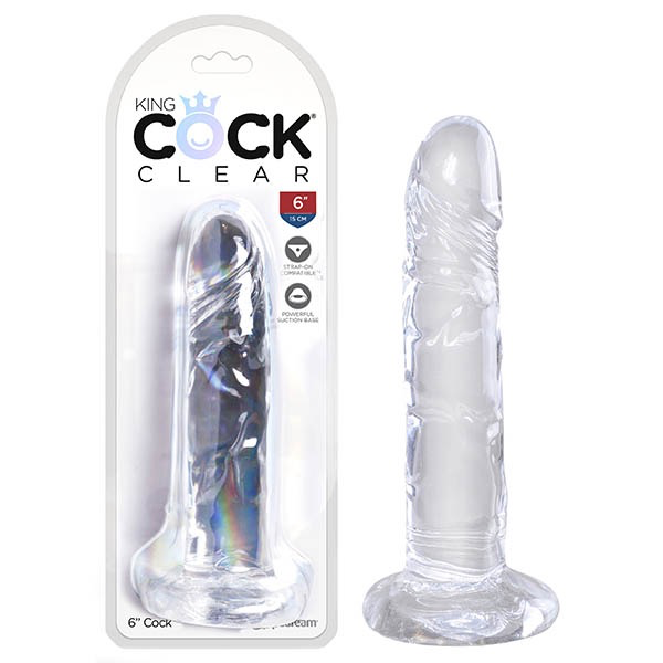 King Cock Realistic Dildo - Clear-Adult Toys - Dildos - Realistic-King Cock-Danish Blue Adult Centres