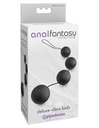 Pipedream Anal Fantasy Collection Deluxe Vibro Balls (Black)-Adult Toys - Anal - Beads& - Balls-Pipedream-Danish Blue Adult Centres