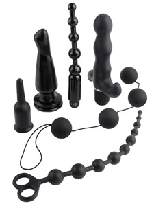 Pipedream Anal Fantasy Collection Deluxe Fantasy Kit - 6 Pcs (Black)-Adult Toys - Anal-Pipedream-Danish Blue Adult Centres