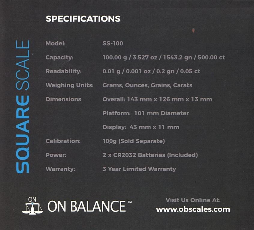 0.01g/100g On-Balance CD Scale (Black)-Lifestyle - Scales - 0.01-On Balance-Danish Blue Adult Centres