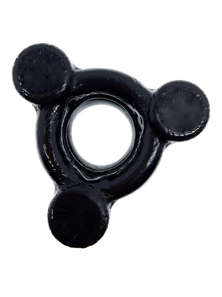 Heavy Squeeze Weighted Squeeze Ball Stretcher W/ 3 Stainless Steel Weights Black-Adult Toys - Cock Rings - Ball Stretchers-Oxballs-Danish Blue Adult Centres