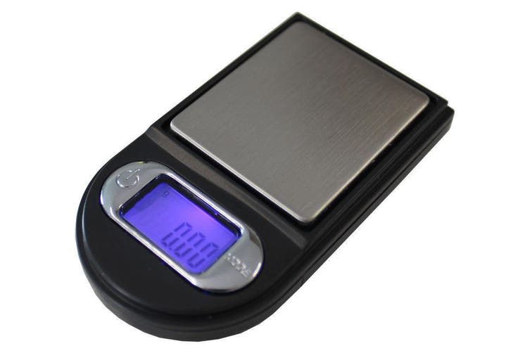 0.01g/50g BL Mini Digital Scale w/ Chrome 'Zippo' Case-Lifestyle - Scales - 0.01-BL-Danish Blue Adult Centres