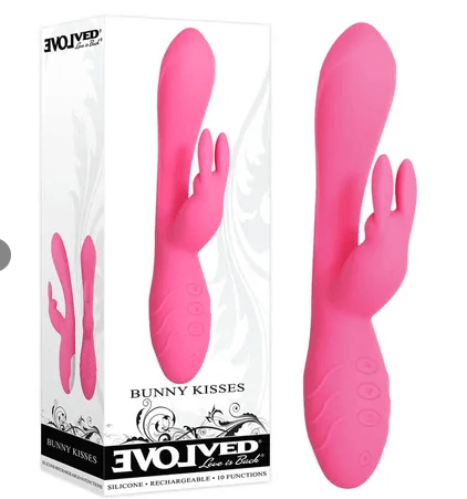 Evolved Bunny Kisses-Adult Toys - Vibrators - Rabbits-Evolved-Danish Blue Adult Centres