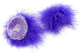 Poison Rose Fluffy Nipple Covers-Clothing - Accessories - Nipple-Poison Rose-Danish Blue Adult Centres