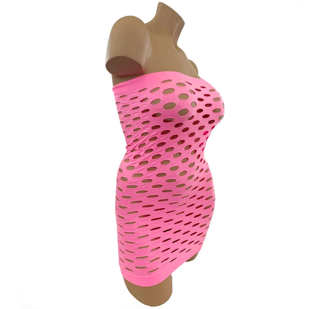 Tube Dress o/s-Unclassified-Poison Rose-Danish Blue Adult Centres