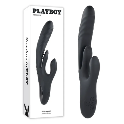 Playboy Pleasure Rapid Rabbit-Adult Toys - Vibrators - Rabbits-Playboy-Danish Blue Adult Centres