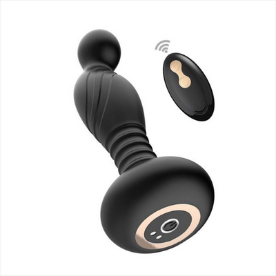 ASS-STATION - Remote Control Vibrating P-Spot Plug-Adult Toys - Anal - Plugs-Nasstoys-Danish Blue Adult Centres