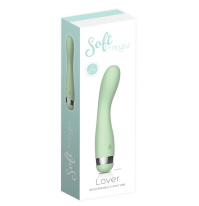 Soft By Playful - Lover Rechargeable G-Spot Vibrator-Adult Toys - Vibrators - G-Spot-Playful-Danish Blue Adult Centres