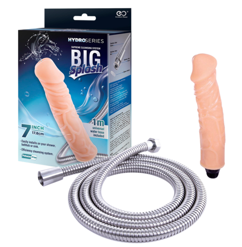 Hydro Series - Big Splash 7" Flesh-Adult Toys - Dildos - Squirting-EXCELLENT POWER INDUSTRIAL LIMITED-Danish Blue Adult Centres