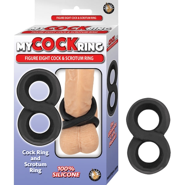 My Cockring - Figure 8 Cock and Scrotum Ring-Adult Toys - Cock Rings-Nasstoys-Danish Blue Adult Centres