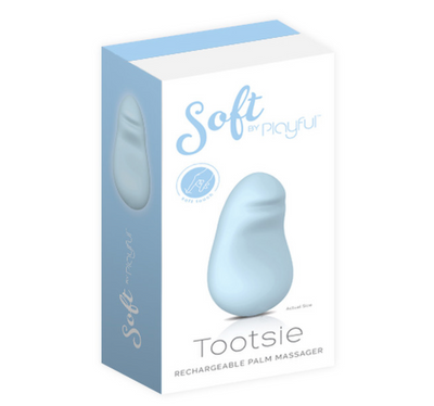 Soft By Playful - Tootsie Rechargeable Palm Vibrator-Adult Toys - Vibrators - Clitoral Vibrators-Playful-Danish Blue Adult Centres