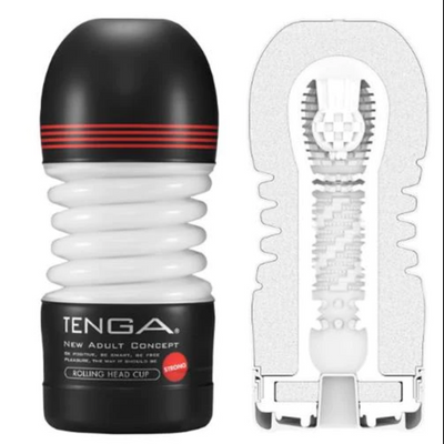 Tenga Rolling Head Cup Hard-Adult Toys - Masturbators-Tenga-Danish Blue Adult Centres